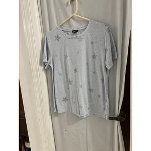 Splendid Blue Star Pattern Tee Sz L